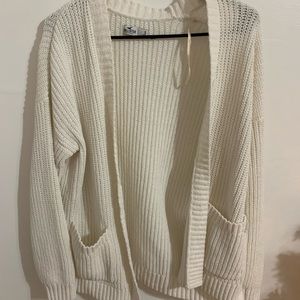 White cardigan